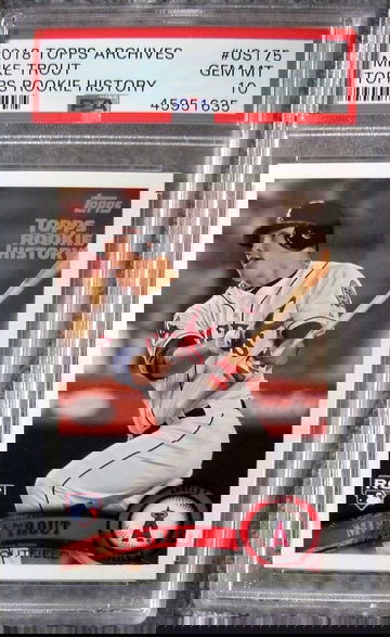 Mike Trout 2018 Topps Archives Rookie History PSA 10