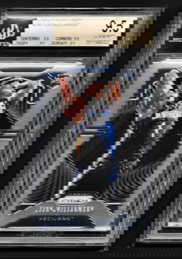 Zion Williamson 2019-20 Panini Prizm #248 BGS 9.5 True Gem (0011889322)