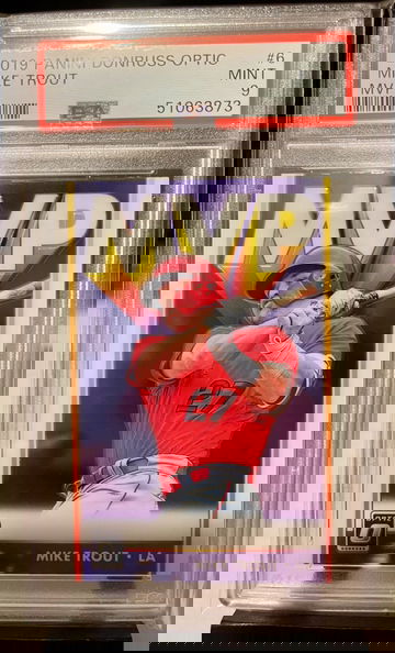 2018 Panini Donruss Optic Mike Trout MVP PSA 9
