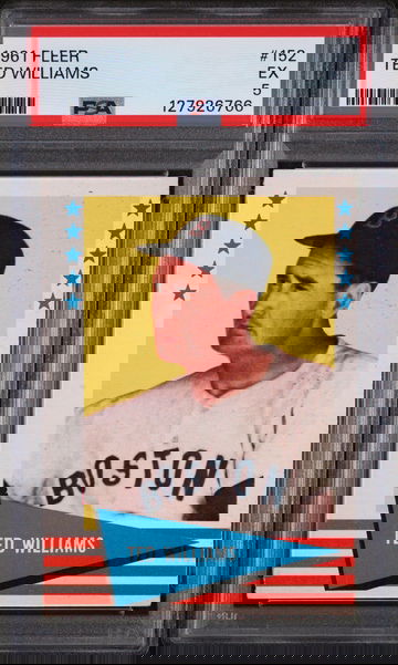 1961 Fleer Tradition Ted Williams #152 PSA 5