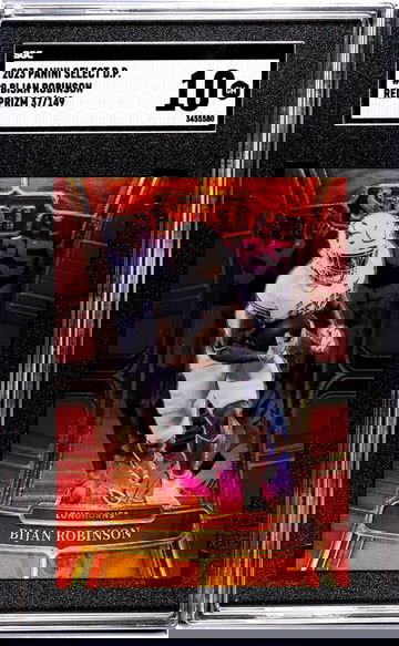 2023 Panini Select Draft Picks #9 Bijan Robinson Red Prizm /149 SGC 10