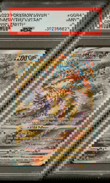 2023 Pokémon Sword & Shield Crown Zenith Galarian Gallery Mewtwo #GG44 PSA 9