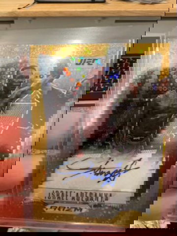 2023 UFC Prizm - Israel Adesanya Gold Disco Flashback Auto 1/10! SICK CARD