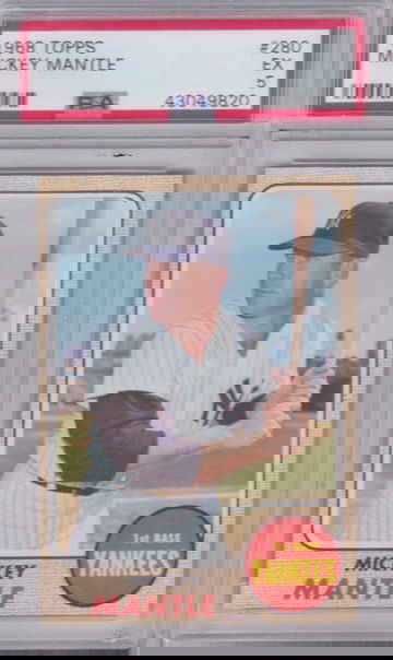 1968 Topps Mickey Mantle #280 PSA 5