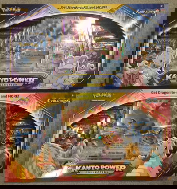 Pokémon Kanto Power Dragonite and Mewtwo boxes - XY Evolutions