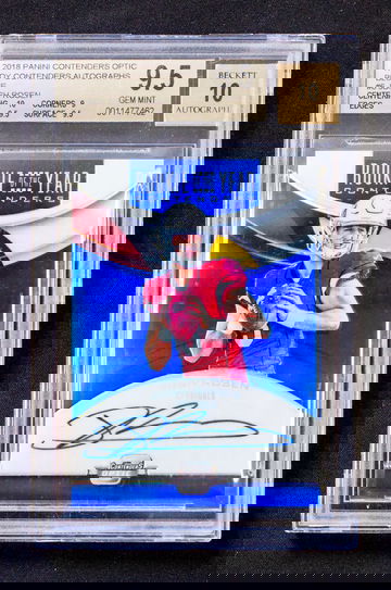 2018 Contenders Optic - Josh Rosen - Auto Rookie of the Year Blue SSP /25 BGS 9.5/10