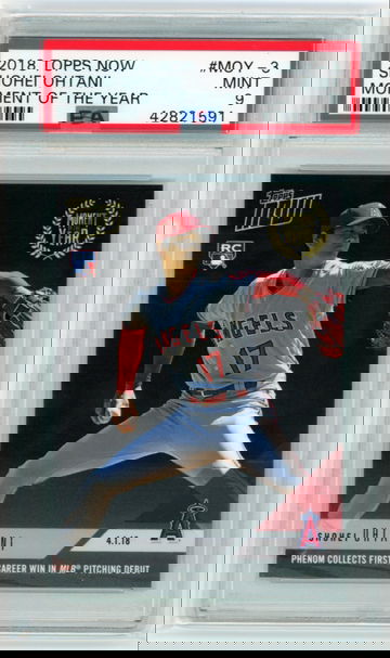 2018 Topps Now #MOY-3 Shohei Ohtani Moment of the Year PSA 9 MINT!