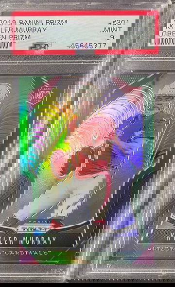 2019-20 Panini Prizm Green Refractor Rookie Kyler Murray PSA 9