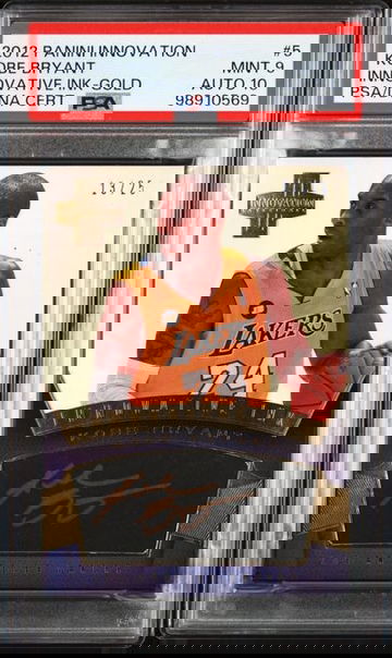 2012 Panini Innovation KOBE BRYANT AUTO Gold #/25 PSA 9 w/10 AUTO  Pop 1