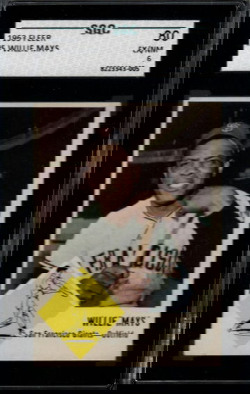 1963 Fleer #5 Willie Mays SGC 80 EX/NM 6