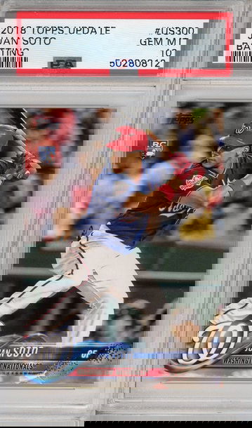 2018 Topps Update 300 Juan Soto PSA 10 Rookie RC