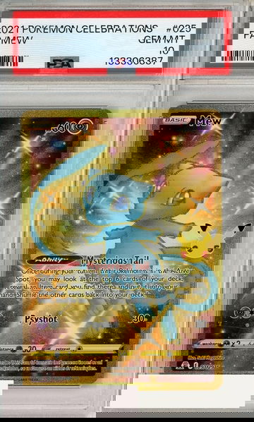 2021 POKEMON CELEBRATIONS FA MEW #025 PSA 10 GEM MT