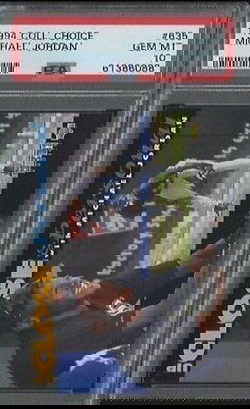 1994 Upper Deck Collector's Choice Up Close & Personal 635 Michael Jordan Chicago White Sox PSA 10 Gem-Mint