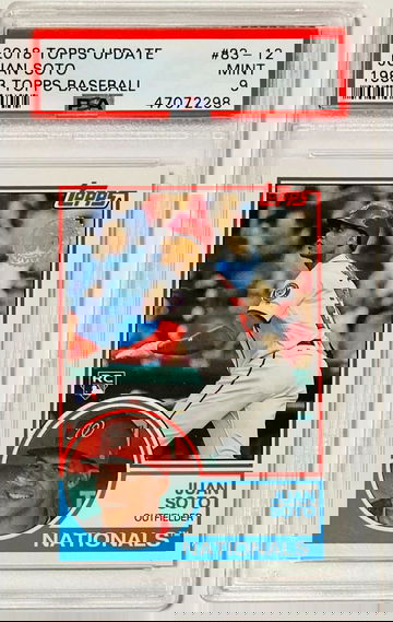 Juan Soto 2018 Topps Update 1983 Topps Baseball PSA 9 Mint #83-12 Rookie RC Washington Nationals