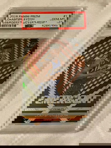 2018-19 Prizm Emergent DeAndre Ayton Silver PSA 10