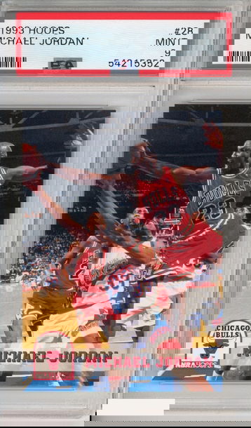 1993 HOOPS MICHAEL JORDAN #28 CHICAGO BULLS HOF PSA 9 MINT