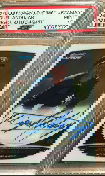 Miguel Andujar auto PSA 9