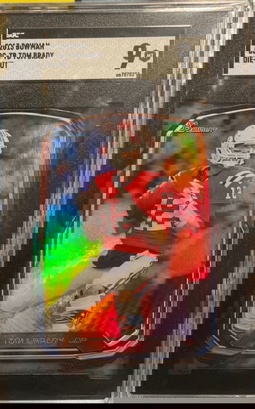 2013 Bowman Tom Brady Die-cut SGC 9