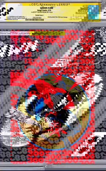 SPAWN #300 CGC-SS 9.8 AMAZING SPIDER-MAN #300 VARIANT SIGNED TODD MCFARLANE 2019