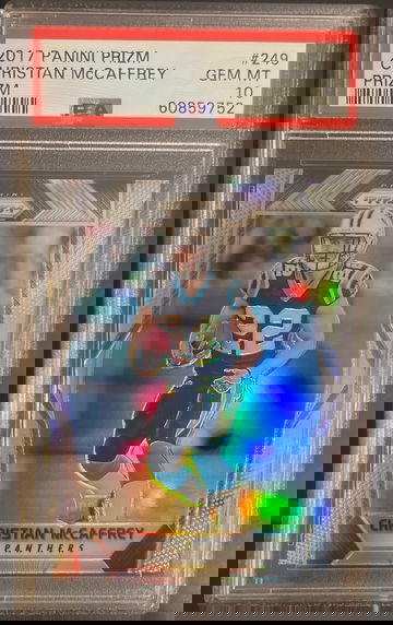 2017 Panini Silver Prizm Christian McCaffrey #249 PSA 10 Rookie RC