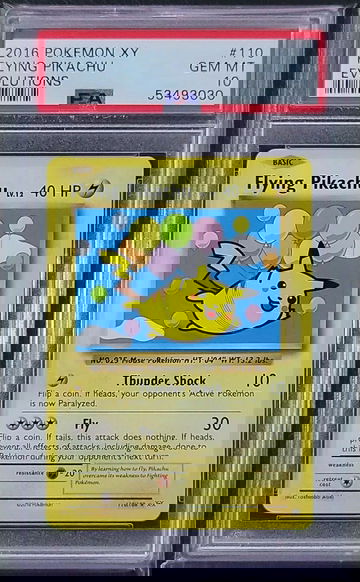 2016 XY Evolutions Flying Pikachu Secret Rare PSA 10 GEM MT
