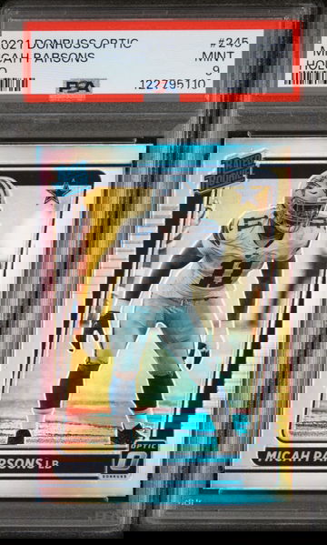 2021 Panini Donruss Optic Holo Micah Parsons #245 RC PSA 9