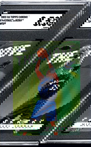 2002-03 Topps Chrome #TM6 Michael Jordan The Move SGC 8.5