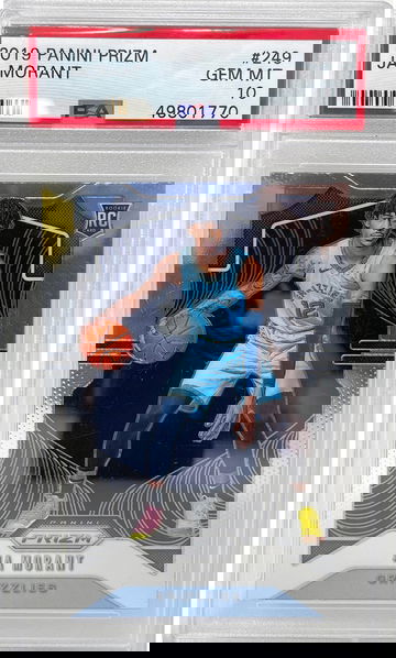 2019 Prizm Ja Morant #249 Rookie RC PSA 10