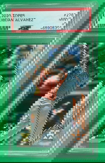 Yordan Alvarez 2020 Topps psa 9 astros