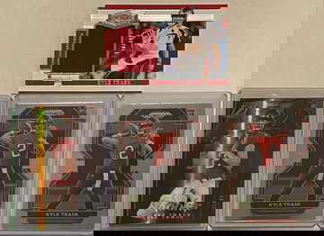 2021 Kyle Trask 4 Rookie Card Lot - Prizm, Patch, Serial Numbered