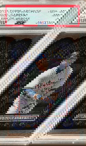 2013 Topps Archives Gallery of Heroes Miguel Cabrera PSA 9