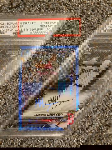 Marcelo Mayer Bowman Draft auto Blue Wave PSA 10