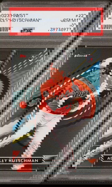 2023 topps finest Adley Rutschman psa 10