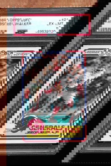 1984 TOPPS USFL HERSCHEL WALKER PSA 6