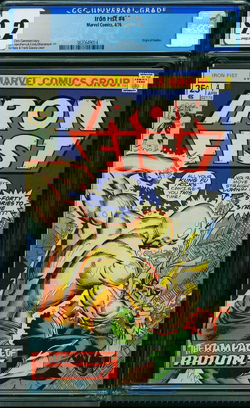 IRON FIST #4, CGC 9.2 NM-