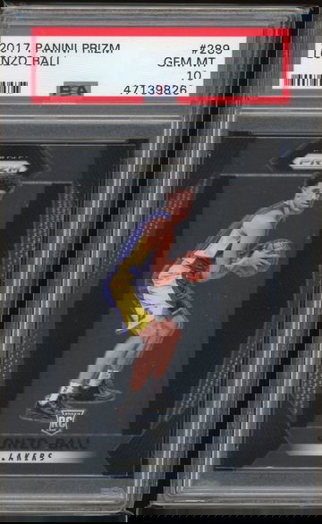 2017 Panini Prizm Lonzo Ball PSA 10