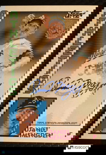 Daniel Mengden 2019 Topps '84 Topps Baseball On-Card Auto #84A-DM Oakland A's ⚾