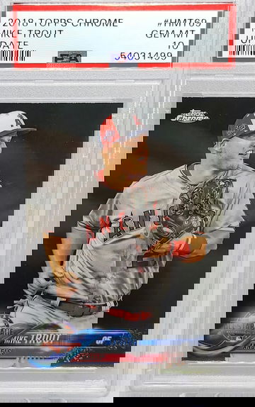 2018 Topps Chrome #HMT69 Mike Trout PSA 10 Gem Mint 