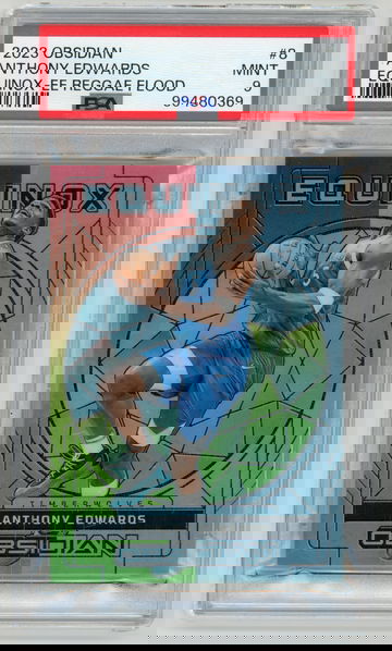 ANTHONY EDWARDS 2023-24 Panini Obsidian Equinox Electric Etch Reggae Flood #19/60 PSA 9