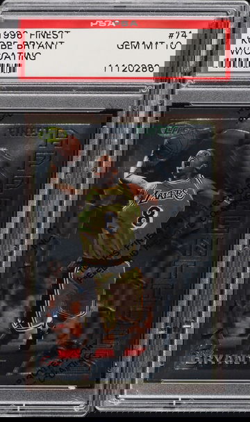 1996 Finest Kobe Bryant #74 Bronze w/Coating PSA 10