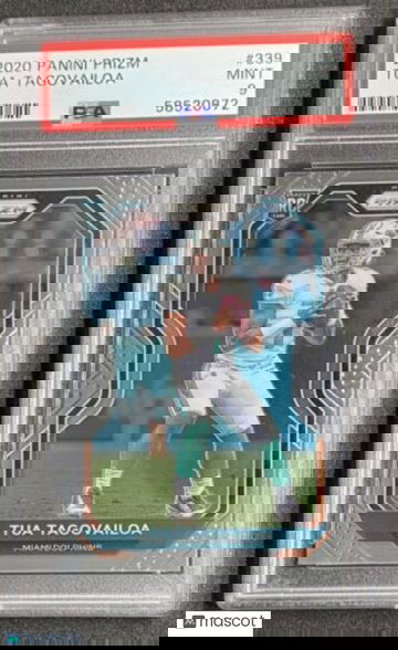 Tua Tagovailoa 2020 Panini Prizm #339 Miami Dolphins RC Rookie MINT PSA 9