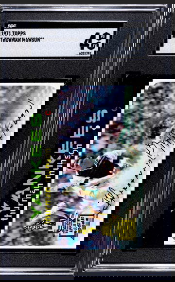 1971 topps thurman munson 5 SGC 4 eye appeal