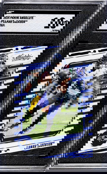 2024 Panini Absolute #9 Lamar Jackson Retail SGC 10