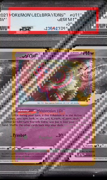 2021 Pokemon Celebrations Mew #11 /25 PSA 10