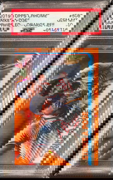 2019 Topps Chrome Strike A Pose Orange Ice /25