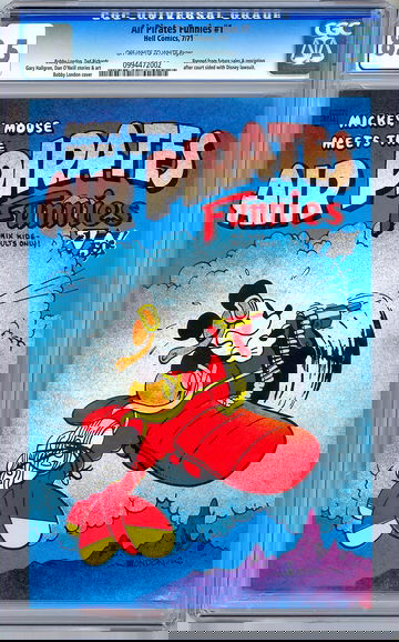 AIR PIRATES FUNNIES #1 CGC 8.5 RARE MICKEY MOUSE *BANNED BY DISNEY LAWSUIT* 1971