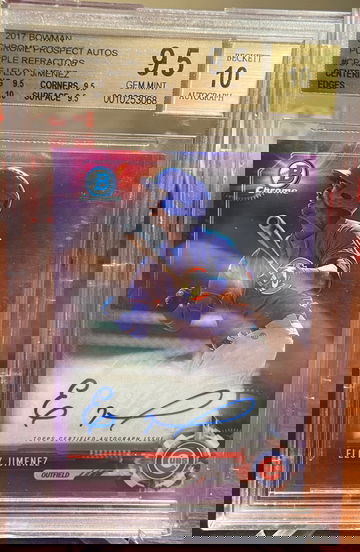 2017 Bowman Eloy Jimenez BGS 9.5 w/10 auto