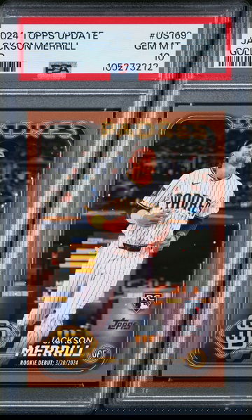 2024 Topps Update Jackson Merrill US169 Gold /2024 PSA 10