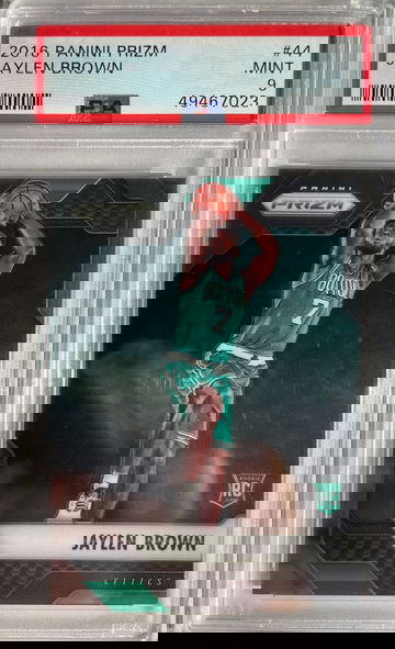 2016 PRIZM JAYLEN BROWN #44 RC CELTICS PSA 9