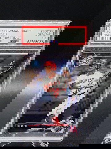 2017 Jo Adell 1st Bowman Chrome Draft Batting PSA 10